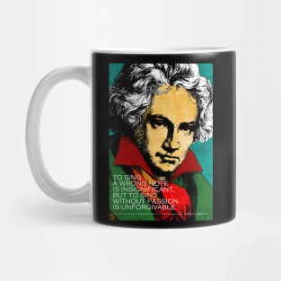 Ludwig Van Beethoven Inspirational Quote Mug